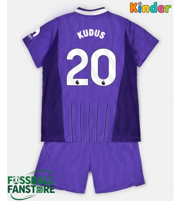 Tottenham Hotspur Mohammed Kudus #20 Replik 3rd trikot Kinder 2026-27 Kurzarm (+ Kurze Hosen)